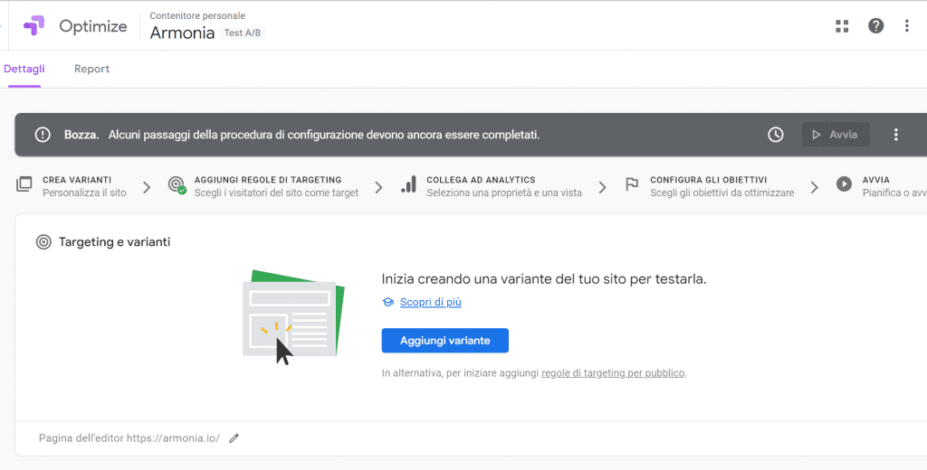 optimize google ottimizzazione sito web