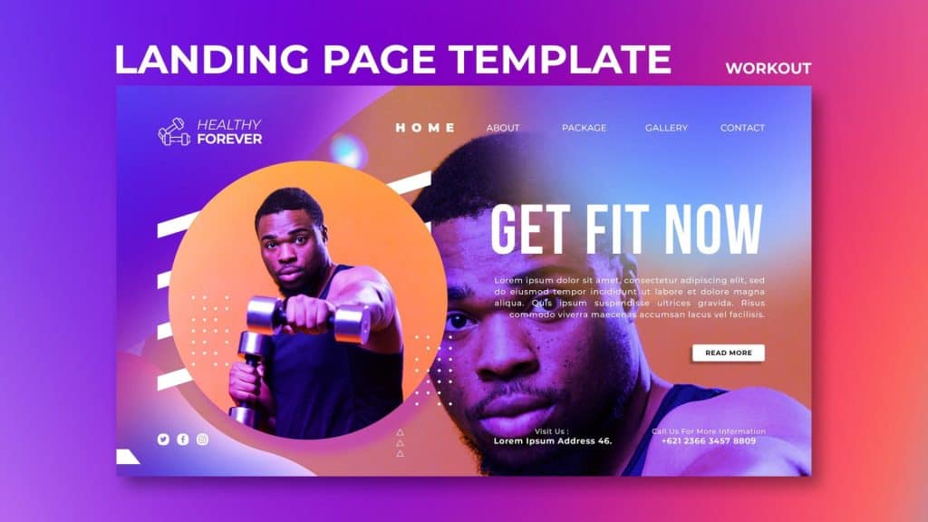 template-landing-page